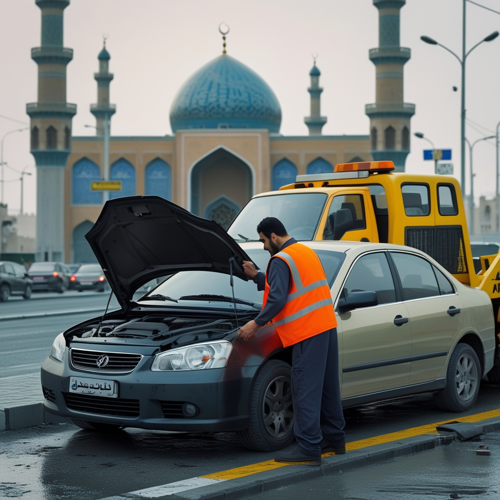 امداد خودرو مشهد سریع‌ ترین خدمات شبانه‌ روزی در محل در مشهد وکیل آباد